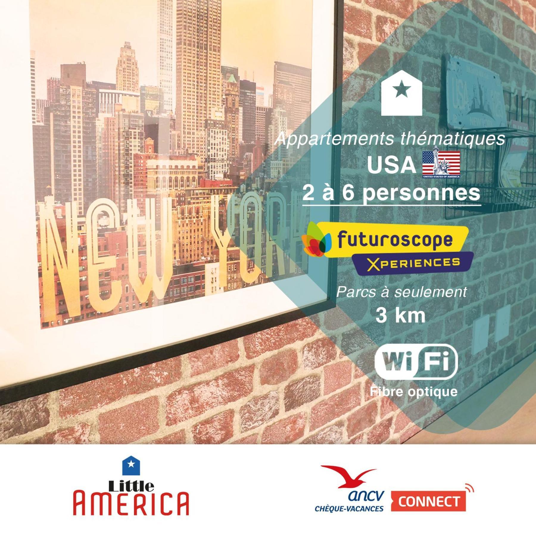 Little America - Appart Hotel 3Km Futuroscope Jaunay-Clan Dış mekan fotoğraf
